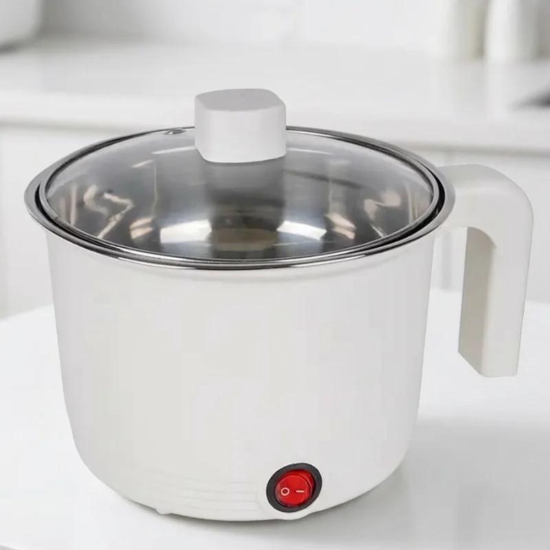 Panela elétrica multifuncional, utensílios de cozinha,1-2 pessoas, mini panela de arroz, 1 litro, antiaderente, macarrão ovos so