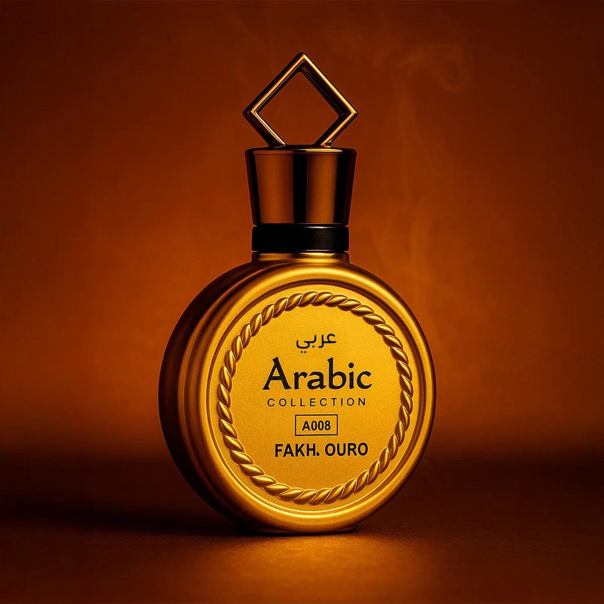 Perfume Árabe Masculino Fakhar Ouro A008 – 25ml – Oriental Amadeirado