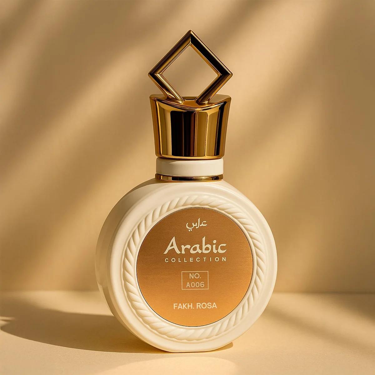 Perfume Árabe Feminino Fakhar Rosa A006 – 25ml – Floral Branco Tuberosa