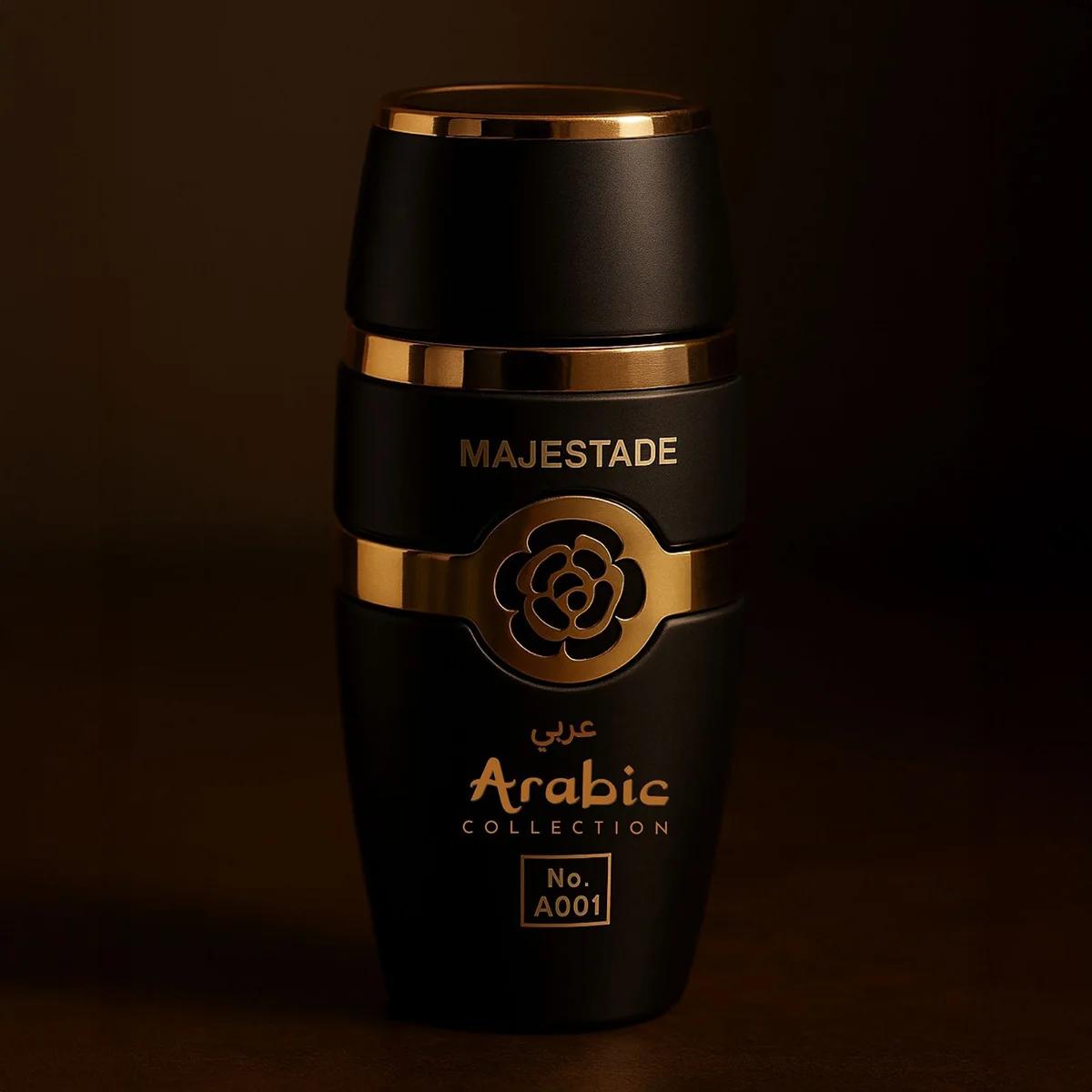 Perfume Árabe Masculino Majestade A001 – 25ml – Âmbar Especiado Amadeirado