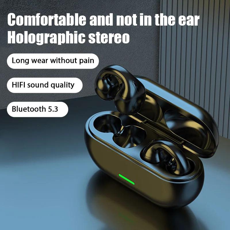 Bluetooth HiFi Stereo Bass, TWS Headset, Microfone, Cancelamento de Ruído, Uso Doméstico, Novo