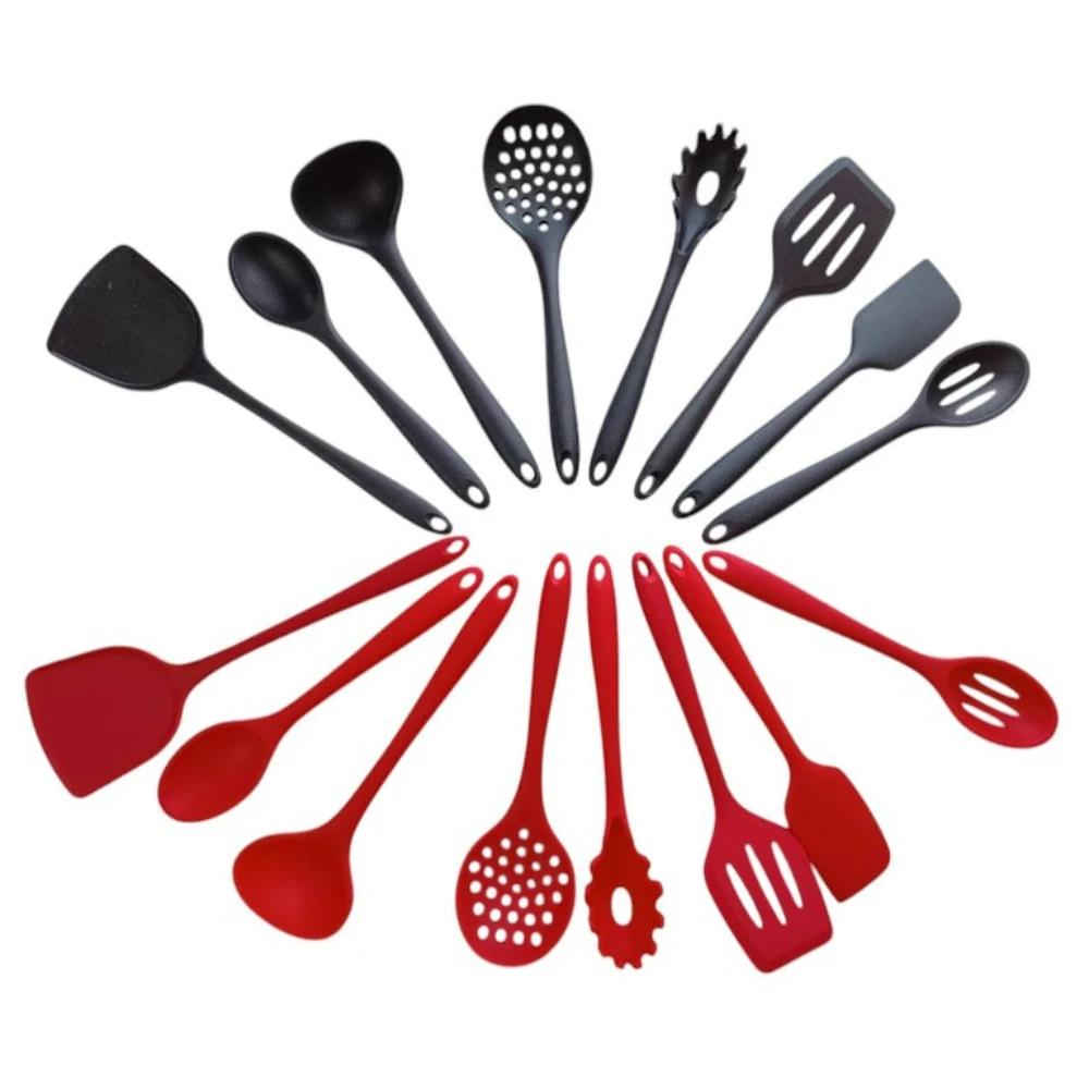 Colheres De Silicone para Cozinha Cabo silicone Utensílios e Itens de Cozinha