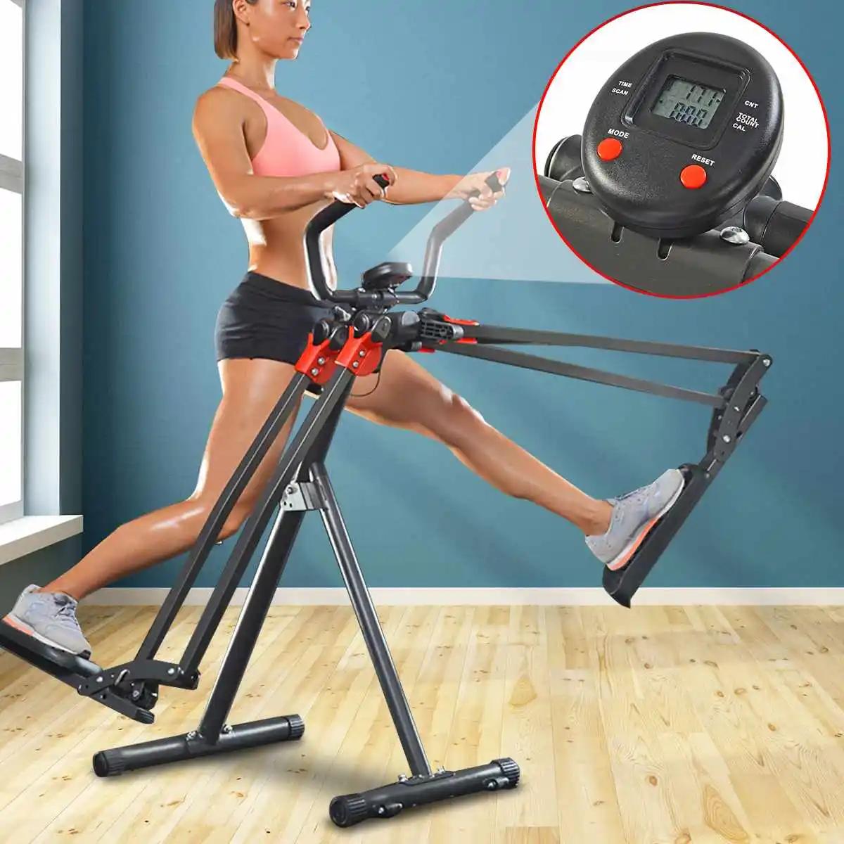 Fitness Exercício Stepper walk Máquina, Indoor Bicicletas De Ciclismo, Display LCD, barra macia do punho, bicicleta do pedal, Home Gym Equipment Step