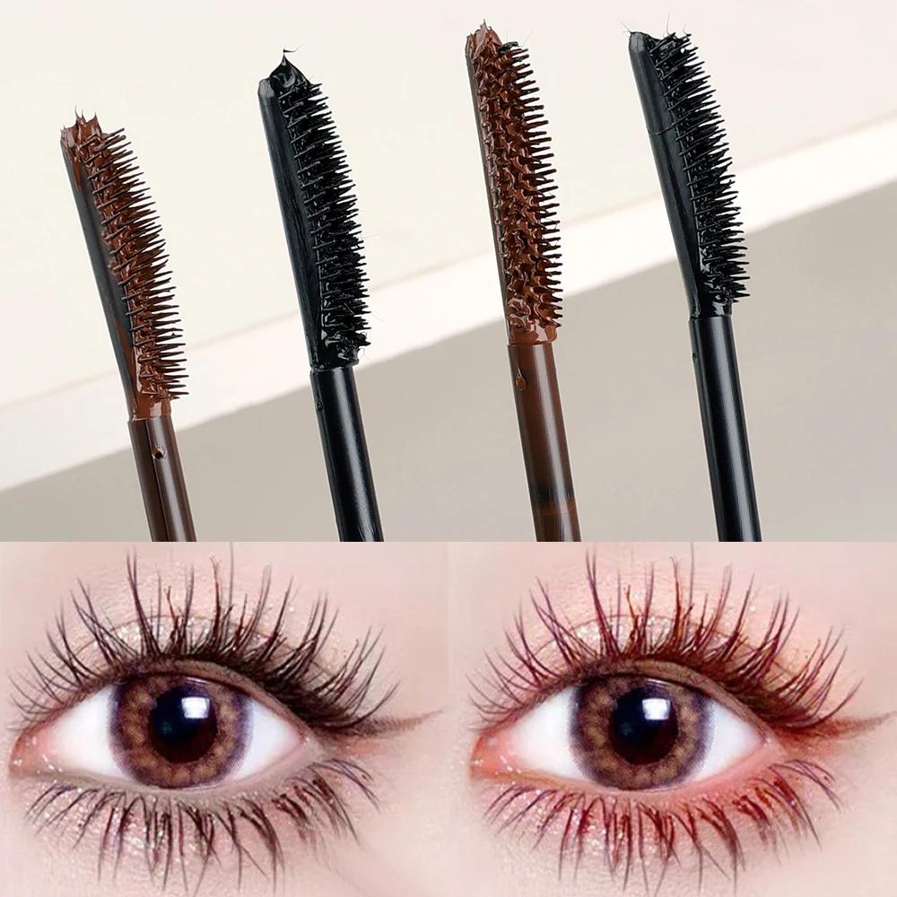 Rímel duradouro fosco preto marrom à prova dwaterproof água secagem rápida alongamento cílios enrolados rímel lash extensão feminino maquiagem coreana