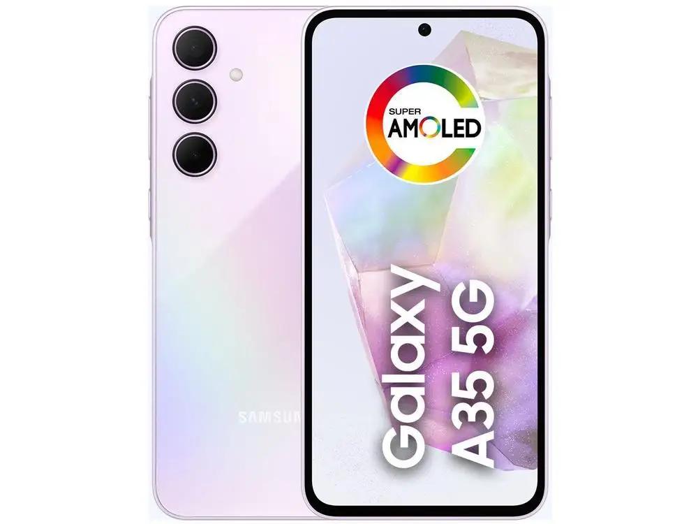 Smartphone Samsung Galaxy A35 256GB Rosa 5G 8GB RAM 6,6" Câm. Tripla + Selfie 13 MP Dual Chip
