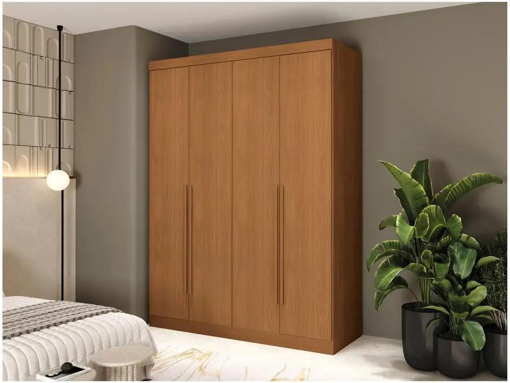 Guarda-roupa Solteiro 2 Gavetas 4 Portas Kappesberg Roma