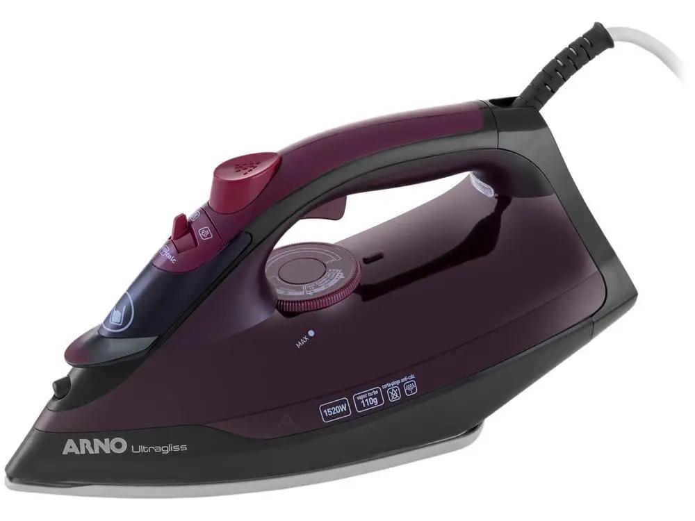 Ferro de Passar Roupa a Vapor Arno Ultragliss FMV Vinho e Preto - 110V