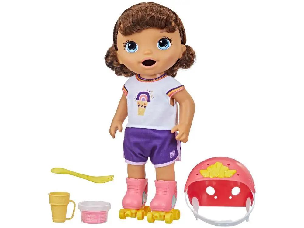 Boneca Baby Alive Patinadora Morena  