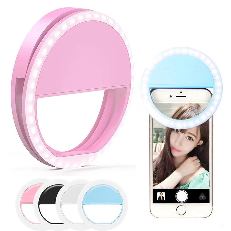 Anel de luz led para selfie, luz universal para selfie, portátil, celular, 36 leds, lâmpada de preenchimento para iphone, samsung, laptops, lâmpada de vídeo ao vivo