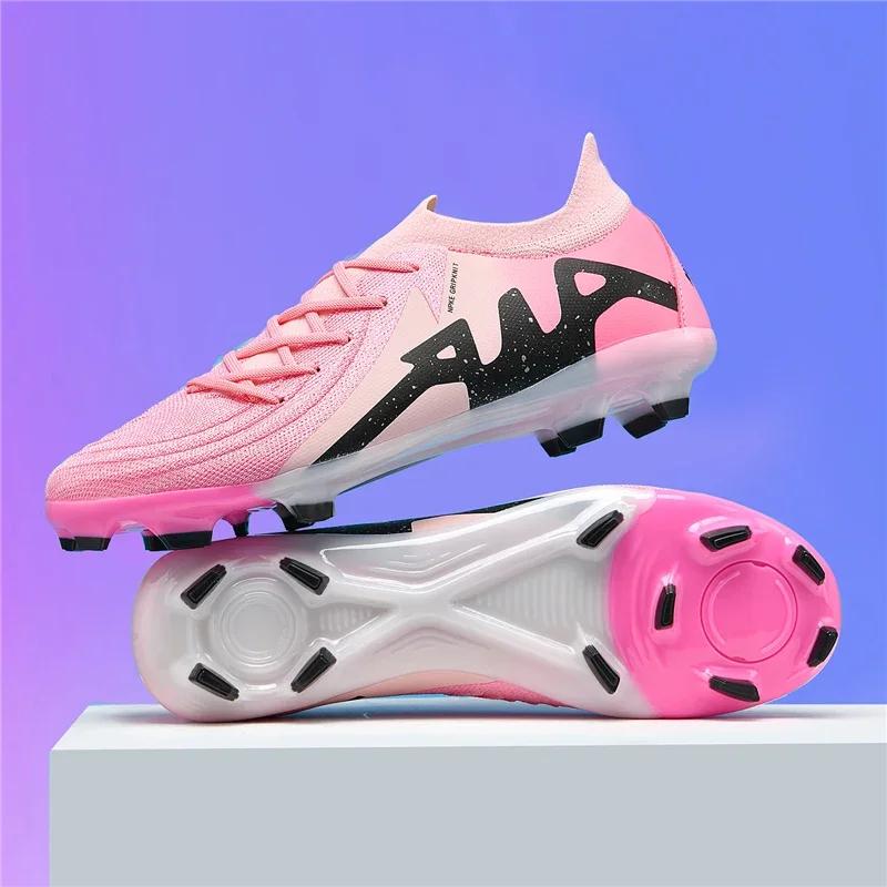 Novos homens sapatos de futebol adulto antiderrapante meninos adulto futsal esporte botas de futebol chuteiras de grama interior ultraleve relvado confortável
