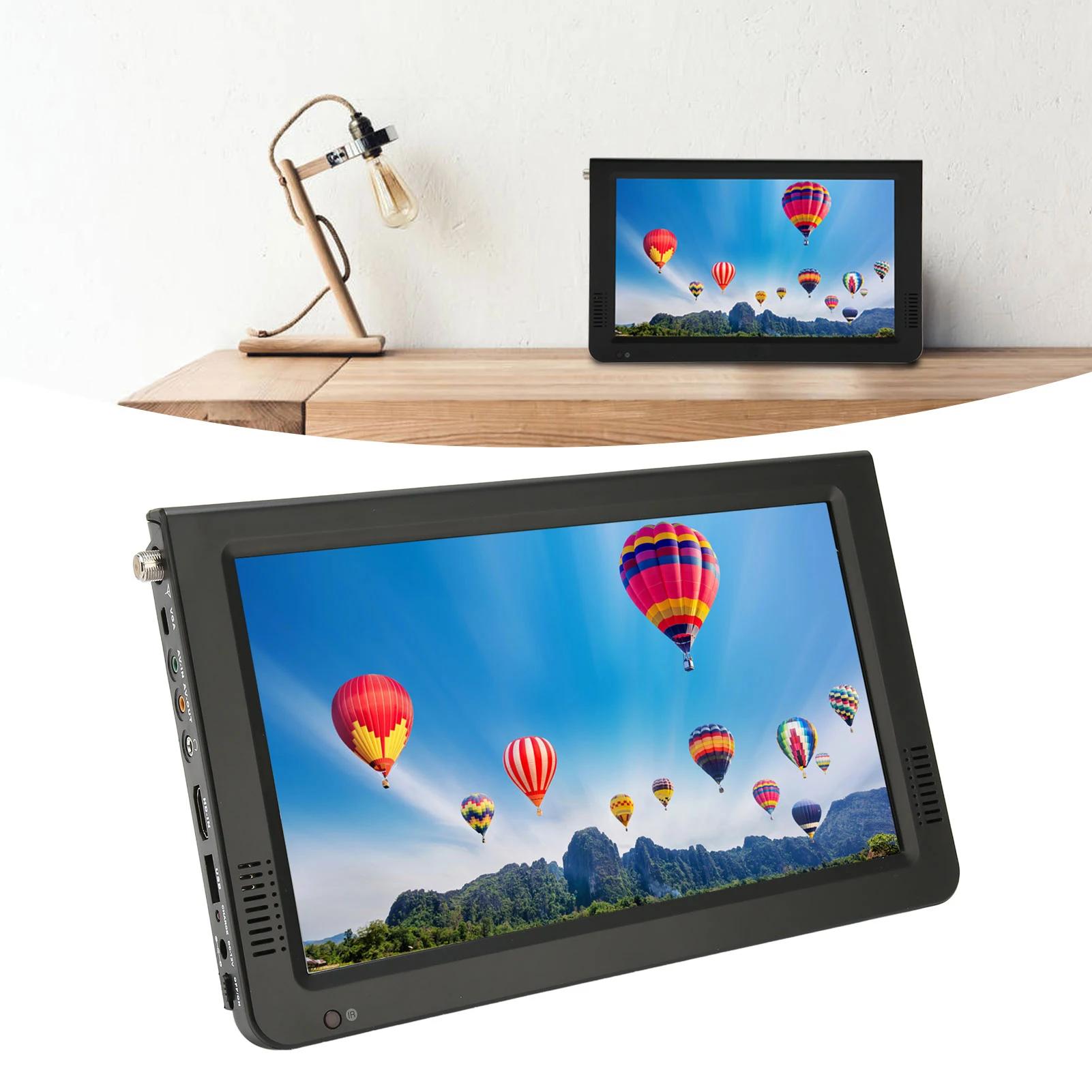 TV portátil 10 Polegada sintonizador de alta sensibilidade recarregável atsc tv digital para carro ao ar livre recarregável atsc tv digital portátil