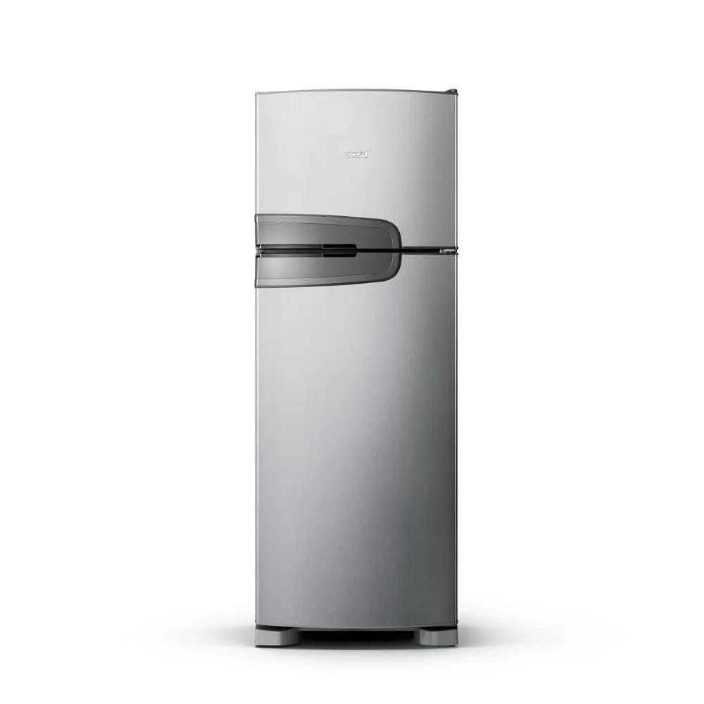 Geladeira Consul Frost Free Duplex 340 litros com Prateleiras Altura Flex Cor inox CRM39AK