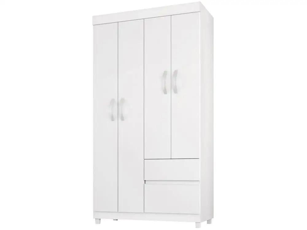 Guarda-roupa Solteiro 4 Portas 2 Gavetas Demóbile Lotus