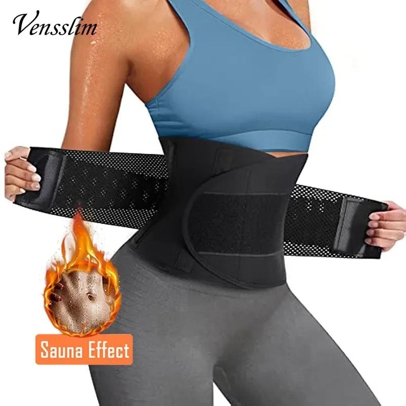 Vensslim mulheres sauna suor abdômen trimmer cinto cintura trainer emagrecimento corpo shaper espartilho treino barriga magro queimador de gordura cintas