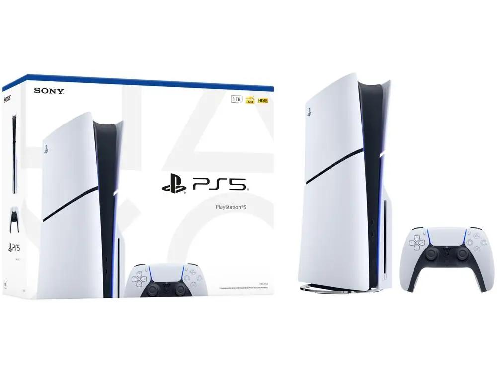 PlayStation 5 Slim Disk 1TB 1 Controle Branco Sony