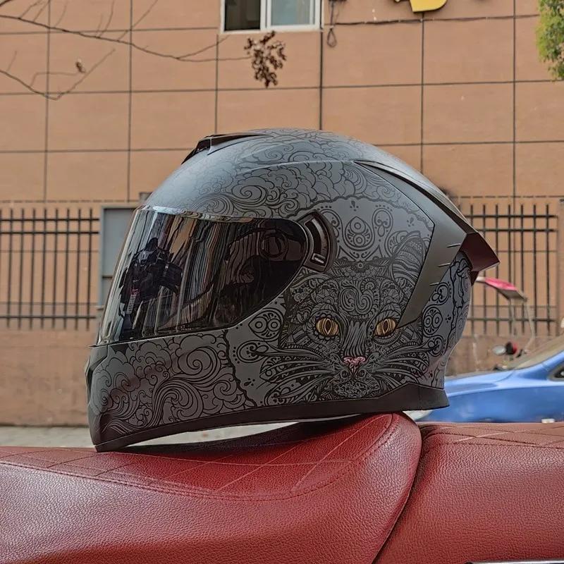 Capacete e segurança para motocicleta scooter casco moto modular capacetes motor rosto cheio integral motorsiklet kask