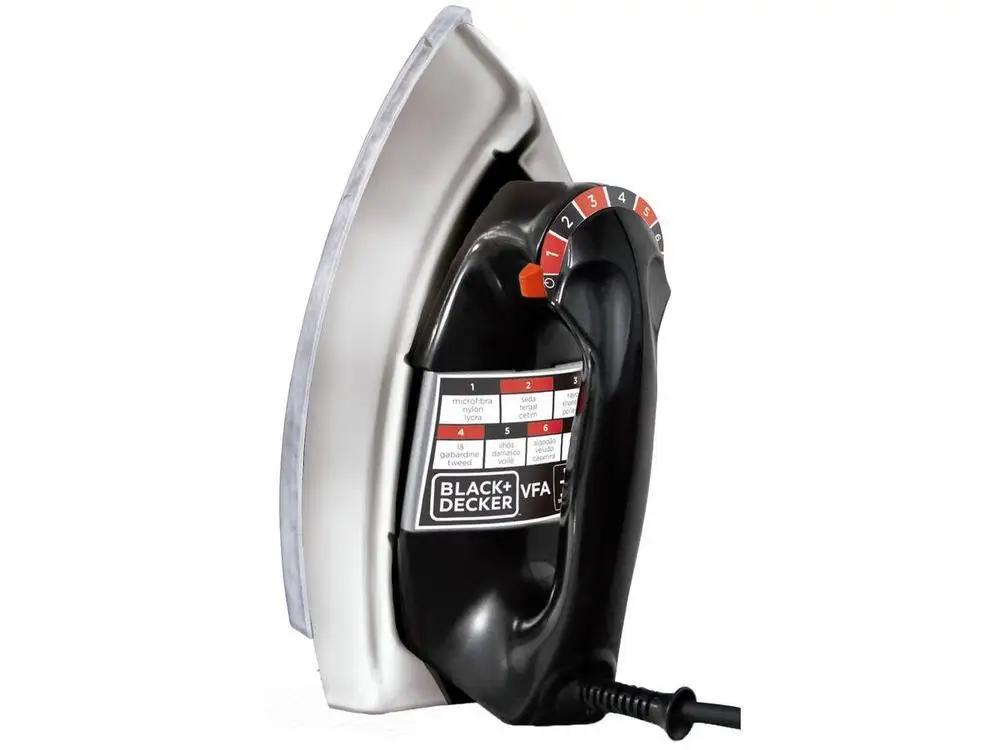 Ferro de Passar Roupa a Seco Black&Decker VFA-1110 Preto - 220V