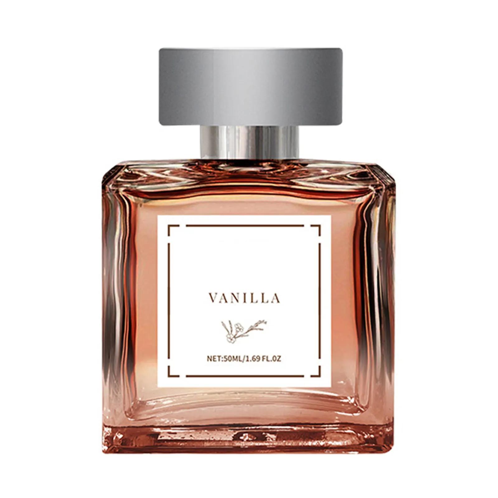 Spray de perfume de baunilha 50ml, perfume natural sem álcool de longa duração para namoro, trabalho, festa, férias
