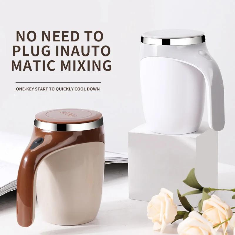 Agitando automática Cup Mug Recarregável Portátil Café Agitação Elétrica Aço Inoxidável Rotação Magnética Home Drinking Tools