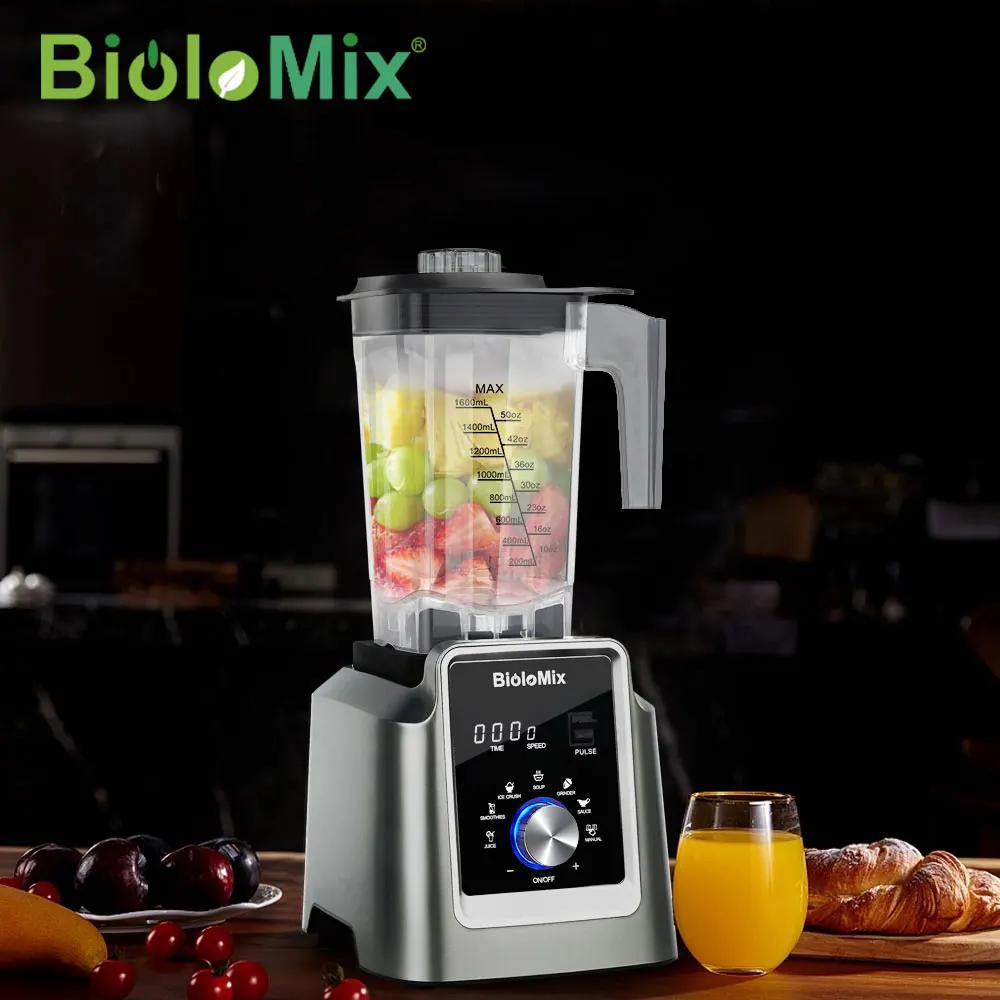 Biolomix digital bpa livre 2l programa automático profissional comercial liquidificador misturador espremedor processador de alimentos smoothies gelo