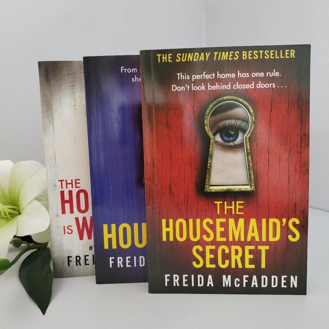 The Housemaid Vol 1-3 de Freida McFadden, livro em capa mole em inglês, livro de leitura de alta qualidade, romance de suspense e thriller, presentes