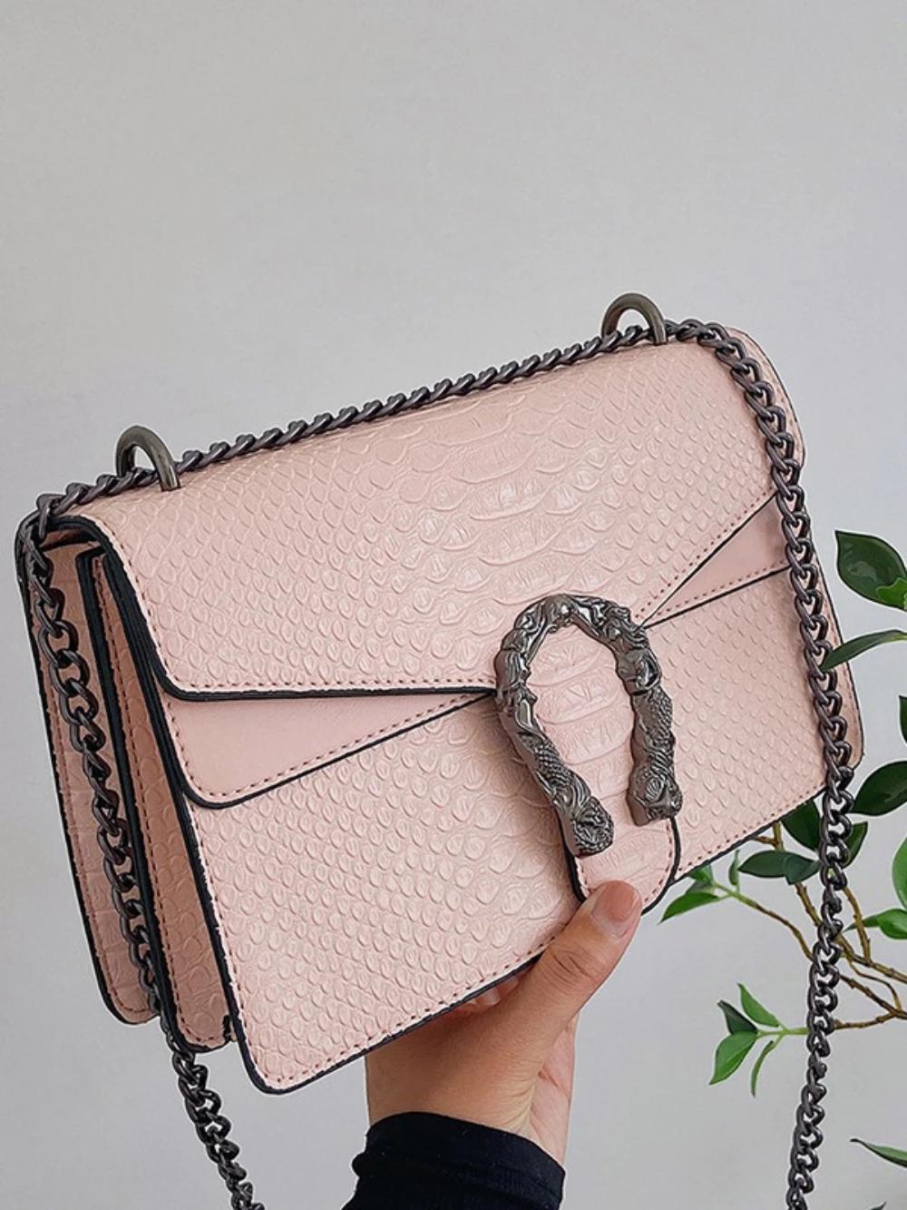 A nova bolsa Dionysus com corrente retrô com padrão de crocodilo de 2025 é uma bolsa feminina crossbody de ombro único de alta qualidade