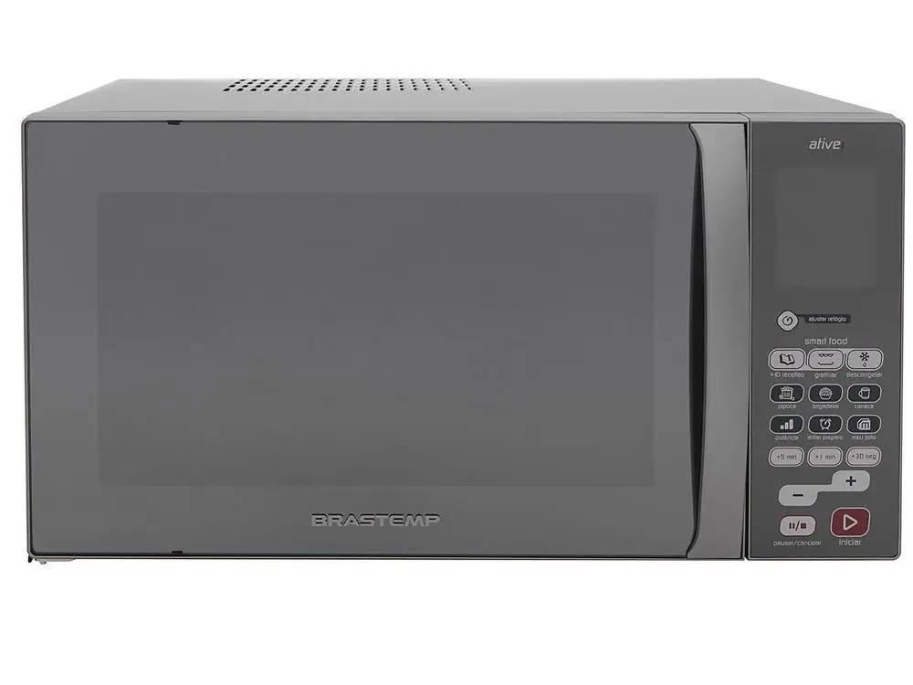 Micro-ondas Brastemp 38L Espelhado com Grill Ative! BMJ38 ARANA - 220V