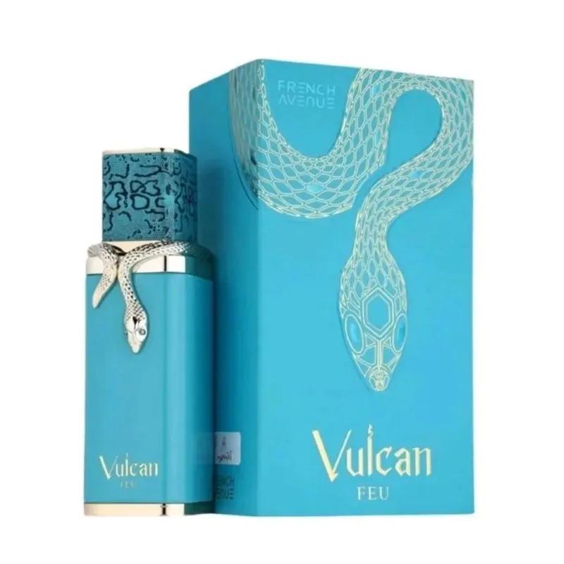 Fragrância Vulcan Feu Perfume Árabe do Oriente Médio Dubai Unissex Fragrância de Longa Duração Eau De Parfum Para Homens e Mulheres Luxuoso