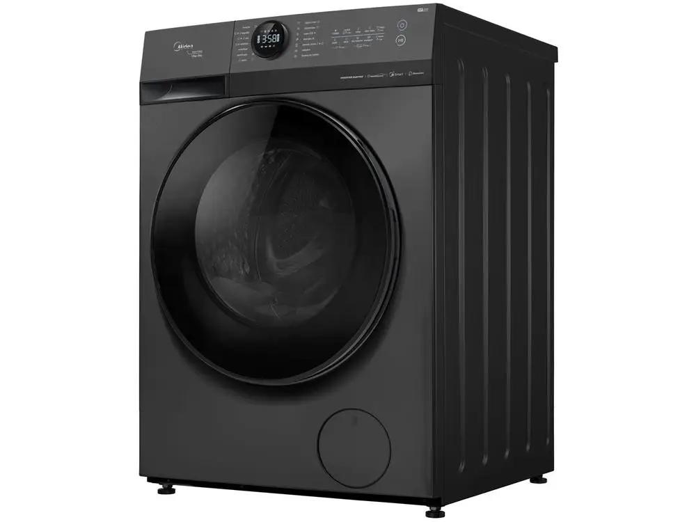 Lava e Seca Midea 13kg HealthGuard Smart Inverter Água Fria e Quente Titanium - 220V