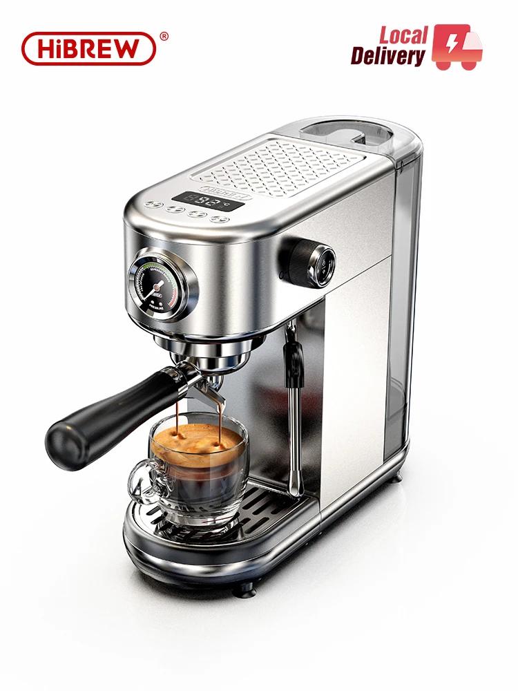 HiBREW 20Bar Máquina de café expresso semiautomática com temperatura ajustável fria/quente super fina cafeteira cappuccino H10B
