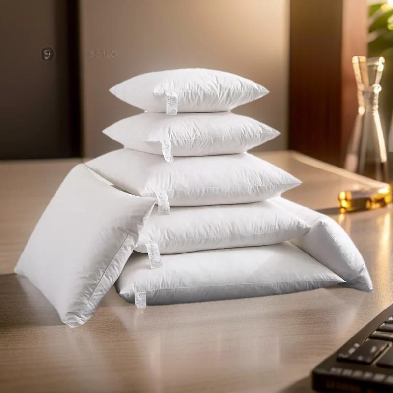 40x60 50x70 45x70cm 100% algodão ganso para baixo travesseiro encosto assento sofá cadeira sentado cintura apoio para os pés cama almofada travesseiro enchimento