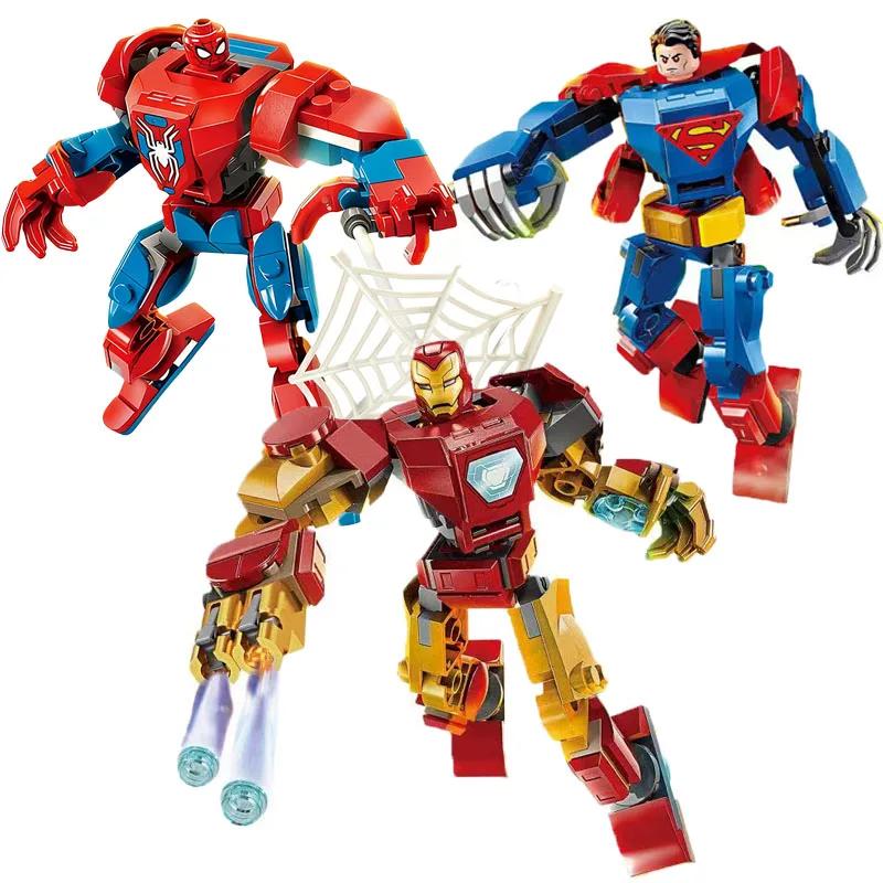 76302 76307 tijolos de super-heróis vingadores thor homem de ferro thanos montar figura de ação compatível brinquedo blocos de construção modelo ornamento